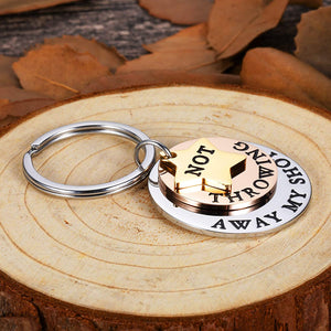 Hamilton Gifts Musical Jewelry Not Throwing Away My Shot Tri-Layer Keychain Broadway Musical Merchandise Theater Lover Gifts Rise Up Charm keyring for Teen Girls Men Women for Christmas Valentine
