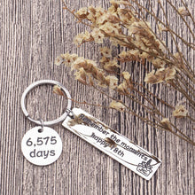 Load image into Gallery viewer, 18th Birthday Gifts Keychain For Son Daughter Teenage Girls Boys From Dad Mom Young Men Women Birthday Gifts Key Ring For boyfriend Girlfriend Him Her Best Friends Bff Teens Sisters
