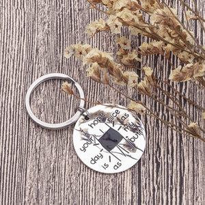 Funny Gag Gifts keychain for Bodybuilder friends Girlfriend Couple Keychain for wife Wedding Anniversary Fun Gifts for Women Men I Hope Your Day is As Nice As my But him her Hilarious