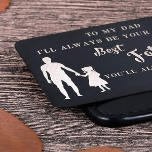 To My Dad Wallet Insert Card Gifs For Dad Fathers Day Gifs Dad Valentine Birthday From Daughter To Step Dad To Be Husband Kids I Love You Father Of The Bride Step Father Figure Men Him