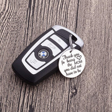 Load image into Gallery viewer, Gifts for Step Mother New Mom Keychain Wife Birthday Gifts Keychain Mothers Day Gifts From Husband Anniversary Wedding Gifts For Mother Of The Bride Groom Presents From Daughter Son Kids Key Tag
