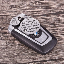 Load image into Gallery viewer, Pet Cat Dog Memorial Keychain Gifts for Pet Owner Dog Mom Dad Remembrance Memory Sympathy Gifts for Loss of Dog Pet Loss Gifts Keepsake for Dog Lover Forever in My Heart Paw Print Keyring
