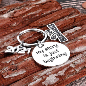 2021 Graduation Keychain Gifts For Him Her Graduation Masters Nurses Students from College Medical High School Inspirational Gifts for Women Men Girls Daughter Son Graduates from Dad Mom