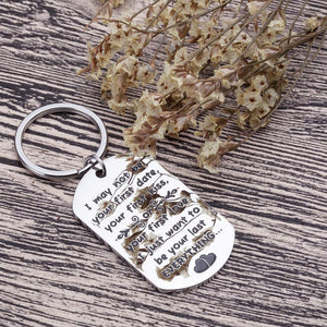 Wife Husband Keychain for Him Her To My Man Woman Gift for Boyfriend Girlfriend Stocking Stuffer Anniversary Wedding Vanlentines Day Gifts To My Wife Key Chain Christmas