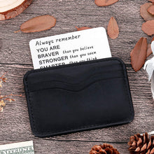 Load image into Gallery viewer, Wallet Card Insert Inspirational Christmas Valentine Gifts For Teen Guys Girls Women Men 2021 Gradation Gifts For Son Daughter Graduates Teenage Coming of Age Birthday For Teens Him Her
