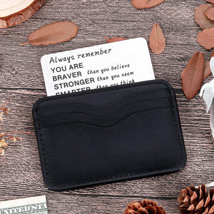 Wallet Card Insert Inspirational Christmas Valentine Gifts For Teen Guys Girls Women Men 2021 Gradation Gifts For Son Daughter Graduates Teenage Coming of Age Birthday For Teens Him Her