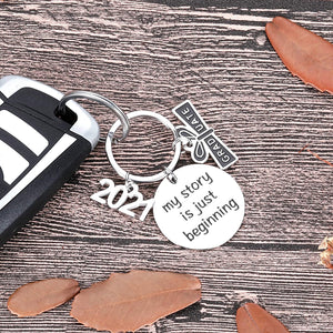 2021 Graduation Keychain Gifts For Him Her Graduation Masters Nurses Students from College Medical High School Inspirational Gifts for Women Men Girls Daughter Son Graduates from Dad Mom