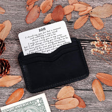 Load image into Gallery viewer, Mom Dad To My Son Valentine Wallet Card Inserts Graduation Gifts for Son from Mothers Fathers Day Christmas Inspirational Sweet 16th Birthday Love Note For Him Teens Adult Men Teenage boys Gifts
