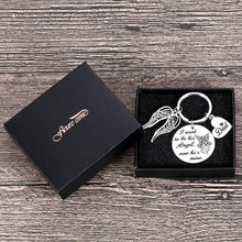 Load image into Gallery viewer, Loss of Dad Memorial Gifts Keychain Remembrance Gifts Honor Gifts in Memory of Father Family Dad Grandpa Loss Pass Away Memorial Sympathy Funeral Gifts Jewelry I Used to be His Angel Now He’s Mine
