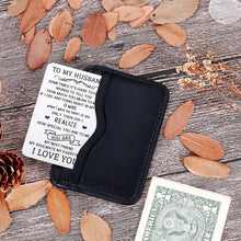 Load image into Gallery viewer, To My Husband Wallet Card Insert Valentine’s Day Gifts For Him Men From Wife To Hubby Husband To Be Wedding Anniversary Birthday Christmas Stocking Suffers Gifts I Love You Note Engagement Gifts
