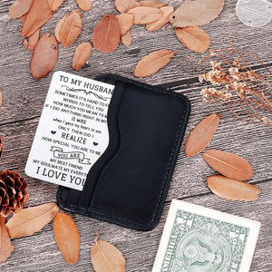 To My Husband Wallet Card Insert Valentine’s Day Gifts For Him Men From Wife To Hubby Husband To Be Wedding Anniversary Birthday Christmas Stocking Suffers Gifts I Love You Note Engagement Gifts