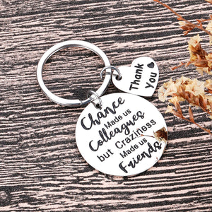 Coworker Employee Appreciation Gifts Funny Keychain for Men Women Colleagues Leaving Retirement Boss Day Office Gifts for Colleagues Leader Coach Nurse Birthday Thank You Going Away Gifts Presents