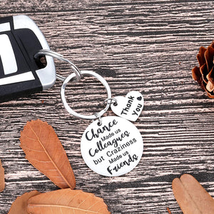 Coworker Employee Appreciation Gifts Funny Keychain for Men Women Colleagues Leaving Retirement Boss Day Office Gifts for Colleagues Leader Coach Nurse Birthday Thank You Going Away Gifts Presents