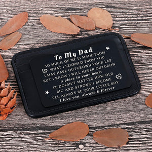 to My Dad Gifts from Daughter to Father Wallet Insert Card for Dad Fathers Day Valentine Birthday Gifts Daughter to Step Dad I Love You Father of The Bride Step Father Figure Wedding Men Him